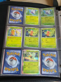 Pokemon 151 Near Complete base set .Plus part Reverse Holos 240 cards + Binder - Image 3