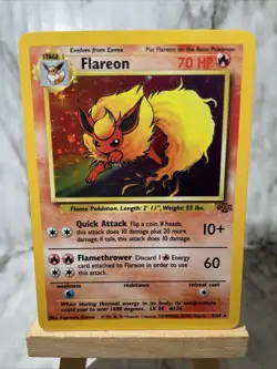 Pokemon TCG Flareon Jungle 3/64 Holo Unlimited Holo Rare - Image 2