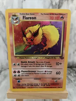 Pokemon TCG Flareon Jungle 3/64 Holo Unlimited Holo Rare - Image 4