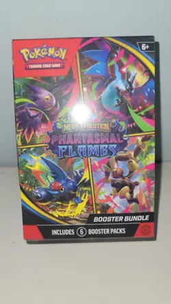 Pokemon TCG Mega Evolution Phantasmal Flames - 6 Booster Packs, Factory Sealed - Image 2