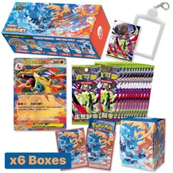 (x6) Pokemon Mega Charizard Y ex Special Set Chinese Sealed Box Munikis Zero - Image 1