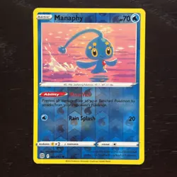 Manaphy 041/172 Pokemon Brilliant Stars SWSH09 Reverse Holo Rare NM - Image 1