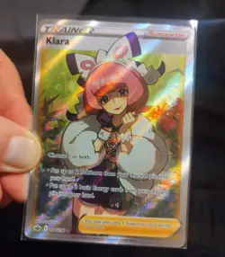 Pokemon - Klara - 194/198 - Sword & Shield Chilling Reign - Full Art Holo - Mint - Image 2