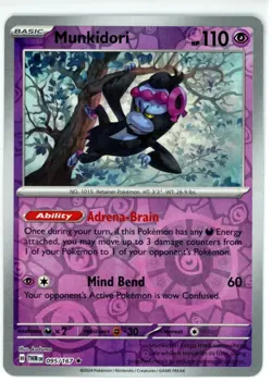 Pokemon TCG Munkidori 095/167 Sv06: Twilight Masquerade Reverse Holo - Image 1
