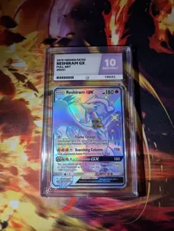 Pokemon TCG Ace 10 Reshiram GX SV51/SV94 2019 Hidden Fates - Image 1