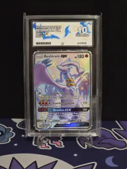 Pokemon TCG: Reshiram GX SV51/SV94 - Hidden Fates ACE 10 Gem Mint - Image 1