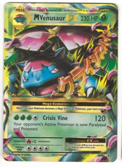 2016 XY EVOLUTIONS Pokemon M VENUSAUR-EX Ultra Rare 2/108 - Image 1