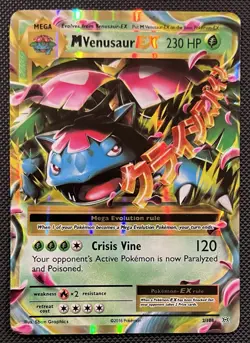 2016 Pokemon XY Evolutions M Venusaur EX Holo Rare 2/108 - NM - Image 1