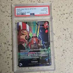 2025 ONE PIECE ROYAL BLOOD OP10-042 USOPP ALT ART FOIL LEADER PSA 10 - Image 1