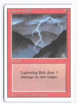 Lightning Bolt Revised Edition Magic the Gathering - Image 1