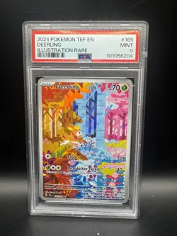 2024 POKEMON TEF EN-TEMPORAL FORCES ILLUSTRATION RARE #165 DEERLING PSA 9 - Image 1