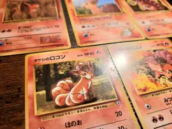 Pokemon Japanese Vulpix Lot Vending Series Gym Brocks Vulpix Blaine's 5 Cards - Image 4