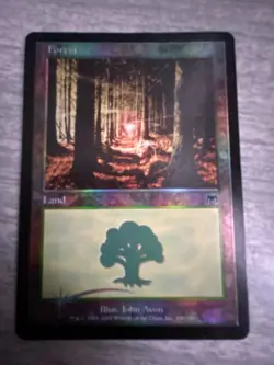 MTG - Forest FOIL Retro Frame - Dominaria Remastered DMR - NM - FREE SHIPPING - Image 1