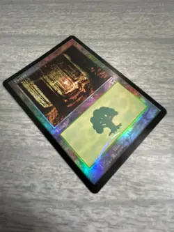 MTG - Forest FOIL Retro Frame - Dominaria Remastered DMR - NM - FREE SHIPPING - Image 2