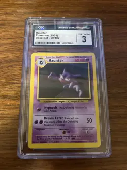 1999 Base Set - Unlimited Haunter #29/102 CGC 9 Graded Pokemon Card - Image 1