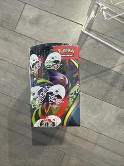 New Sealed Pokemon Mega Evolution Phantasmal Flames Booster Box w Acrylic Case - Image 4
