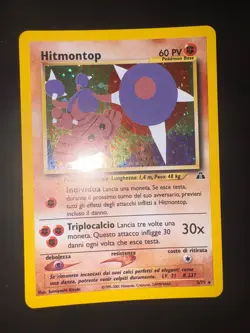 Carta Pokemon Hitmontop 3/75 Holo Set Neo Discovery NEARMINT - Image 1