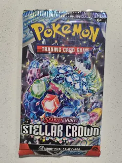 4 x Scarlet & Violet Stellar Crown - Sealed Booster Packs - Full Art Set - Image 2