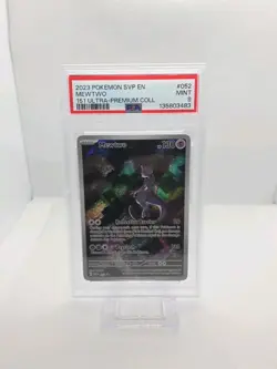 2023 POKEMON SVP EN-SV BLACK STAR PROMO #052 MEWTWO 151 PSA 9 ULTRA-PREMIUM COLL - Image 1