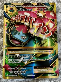 M Venusaur EX Full Art Holo Card 100/108 Evolutions NM Condition - Image 1