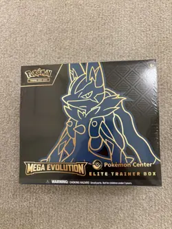Pokemon Center TCG: Mega Evolutions Lucario Elite Trainer Box (ETB) - SEALED - Image 1