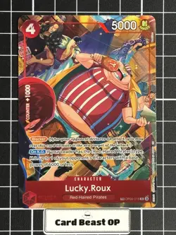 Lucky.Roux TR OP09-015 One Piece OP11 A Fist of Divine Speed English - Image 1