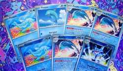 Pokemon Cards - Finizen & Palafin - 7 Card Bundle - Reverse Holo & Non Holo - Image 3