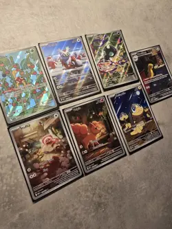 Mega Evolution 7 Card Art Rare Bundle Pokemon Cards. - Image 2