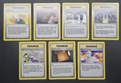 7 Card Bundle Gym Heros Set Trainer Cards Pokemon Vintage 2000 NM/LP No Dupes - Image 1