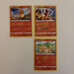 Pokemon Cards TCG 7 Card Fire & Water Pokemon Bundle Charmander Squirtle - Image 2