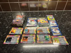 Pokemon Bundle 1999 Mewtwo 7 Cards Team Rocket Box Only rule Book V2 Card Lists - Image 1