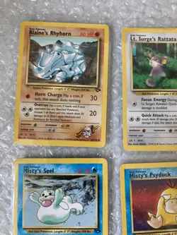 Lt Surge's Eevee Gym Challenge 51/132 + 7 cards Pokemon Card WOTC Pokemon bundle - Image 4