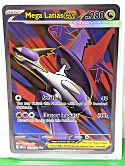Mega Latias ex 163/132 Me01: Mega Evolution Holo Full Art Ultra Rare NM - Image 1