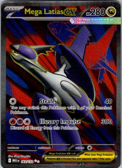 Mega Latias Ex 163/132 NM - Full Art Ultra Rare - Mega Evolution - Image 1