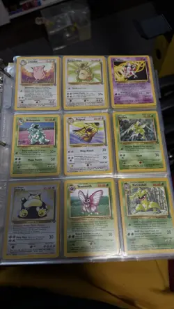 Pokemon Base Set Jungle Fossil Team Rocket 1st Ed Lot Binder - Image 3