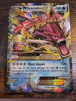 Pokemon TCG M Gyarados EX 27/122 Breakpoint Holo: LP. Free Shipping! - Image 1