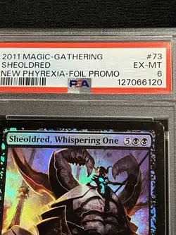 Magic Mtg FOIL New Phyrexia Prerelease Promo Sheoldred Whispering One PSA 6 - Image 2