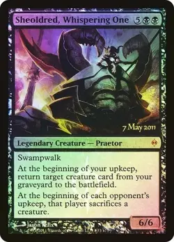 MtG Sheoldred, Whispering One - Promo FOIL - New Phyrexia - Mint/Near Mint - Image 1