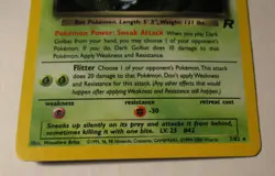 Pokemon TCG Team Rocket Dark Golbat 7/82 Holo Card 2000 Played Vintage RARE - Image 5