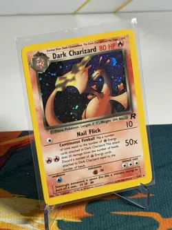 Dark Charizard 4/82 Team Rocket Unlimited Holo Rare Pokemon Card Light-play TCG - Image 1