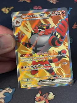 Pokemon Cards Incineroar ex 187/162 Full Art Secret Rare Temporal Forces - (NM) - Image 2