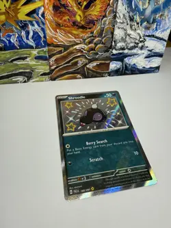 Shroodle 189/091 Baby Shiny Paldean Fates Pokemon TCG Card Holo Rare NM - Image 3