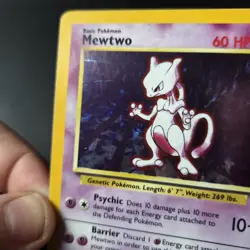 Mewtwo Base Set 10/102 Holo Rare Pokemon Card 1999 WOTC Vintage - Image 5