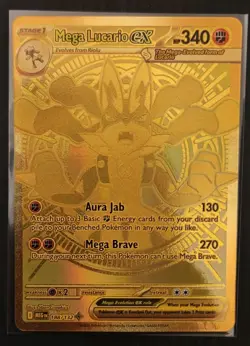 Pokemon Mega Evolutions Mega Lucario EX 188/132 Mega Hyper Rare Near Mint - Image 1