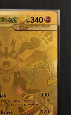 Pokemon Mega Evolutions Mega Lucario EX 188/132 Mega Hyper Rare Near Mint - Image 3