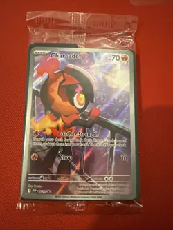 Pokemon TCG Phantasmal Flames Charcadet 022 Promo Pokemon Center Stamped Sealed - Image 1