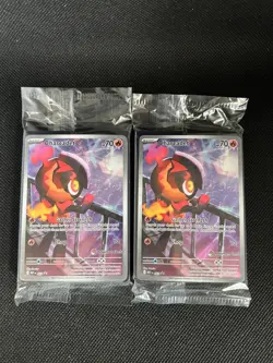 Phantasmal Flames Charcadet Promo Pokemon Center Stamped *SEALED* x 2 - Image 1