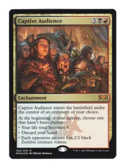 Magic The Gathering Ravnica Allegiance Captive Audience FOIL NM - Image 1