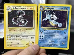 Lt. Surge's Magneton 8/132 Gym Kingdra 8/111 Neo Vintage Pokemon Card Lot WOTC - Image 1
