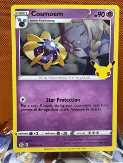 Cosmoem 014/025 Celebrations Holo 2021 Pokemon TCG Card NM 1486 - Image 1